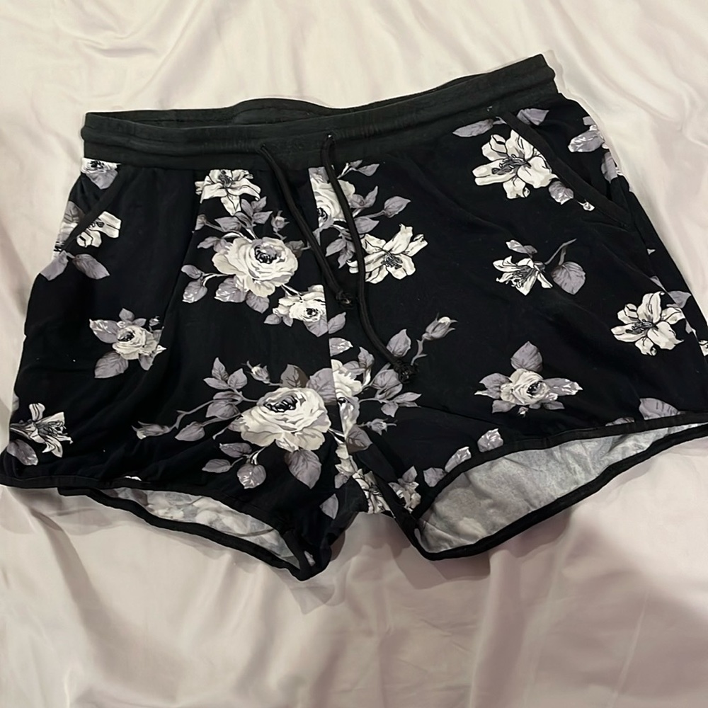 Black lounge shorts